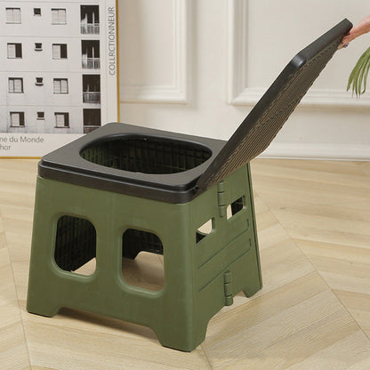 Portable Folding Toilet for Camping and Travel Green