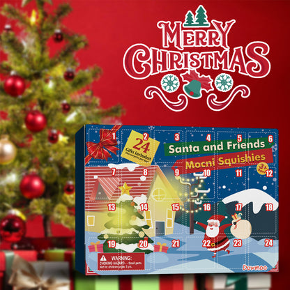 24 Days Christmas Countdown Advent Calendar with 24 Toys Christmas Gift Kids Xmas Gift