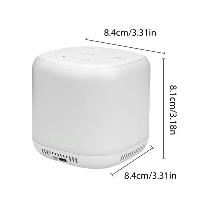 Portable White Noise Sound Machine for Baby Kids Adults Rechargeable Lullaby Machine with Night Light Sleeping Aid