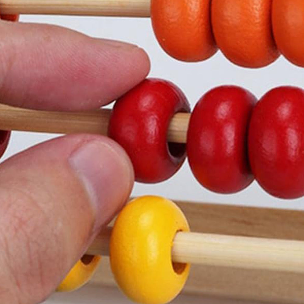 Wooden Abacus for Kids ¨C Math Counting Sticks Number and Alphabet Cards Educational Toy