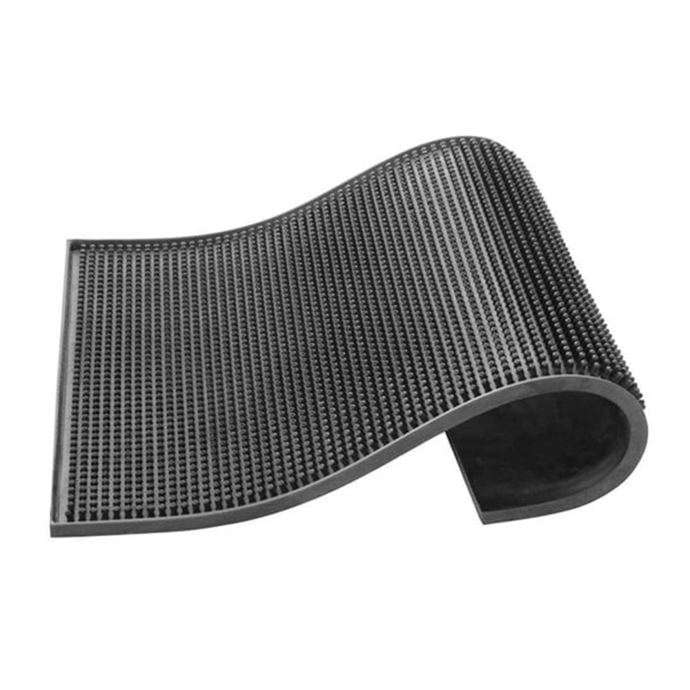 Bar Mat Non Slip Drying Mat for Countertops PVC Bar Service Mat Home Bar-Black
