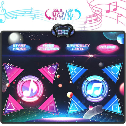 Kids Dance Mat 2-Player Electronic Dancing Pad Floor Game for Girls & Boys