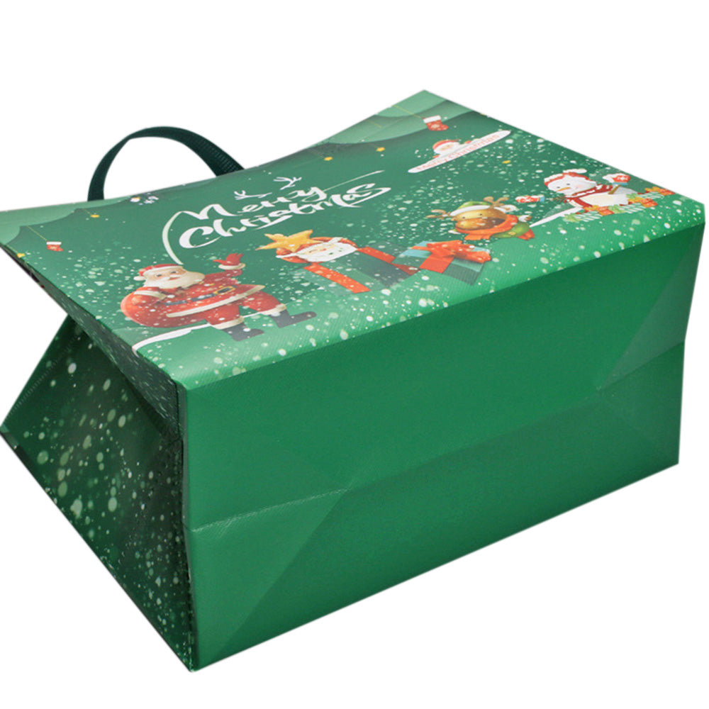 12PCS Large Reusable Christmas Gift Bags Holiday Tote Bags for New Year Party Supplies