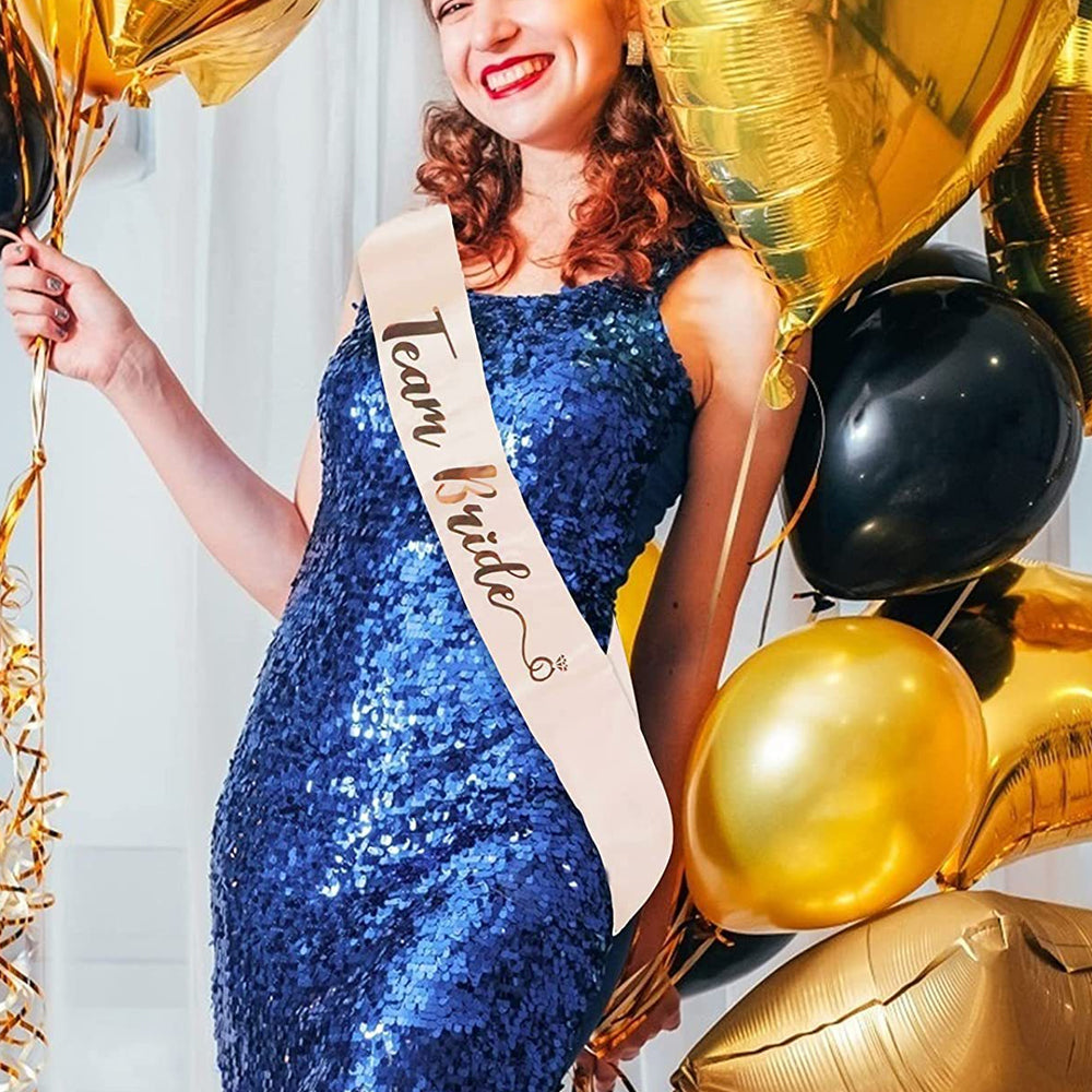 7Pcs Bride to Be Sash Set Team Bride Sash for Bridal Shower Bachelorette Parties