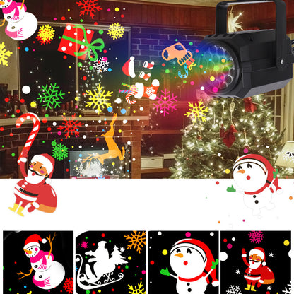 5V USB Christmas Holiday Projector Light for Indoor Outdoor Decor - Santa Claus