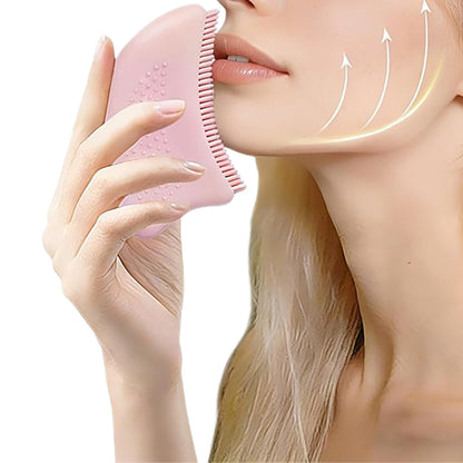 Silicone Lymphatic Contour Face Brush for Facial and Neck Massage