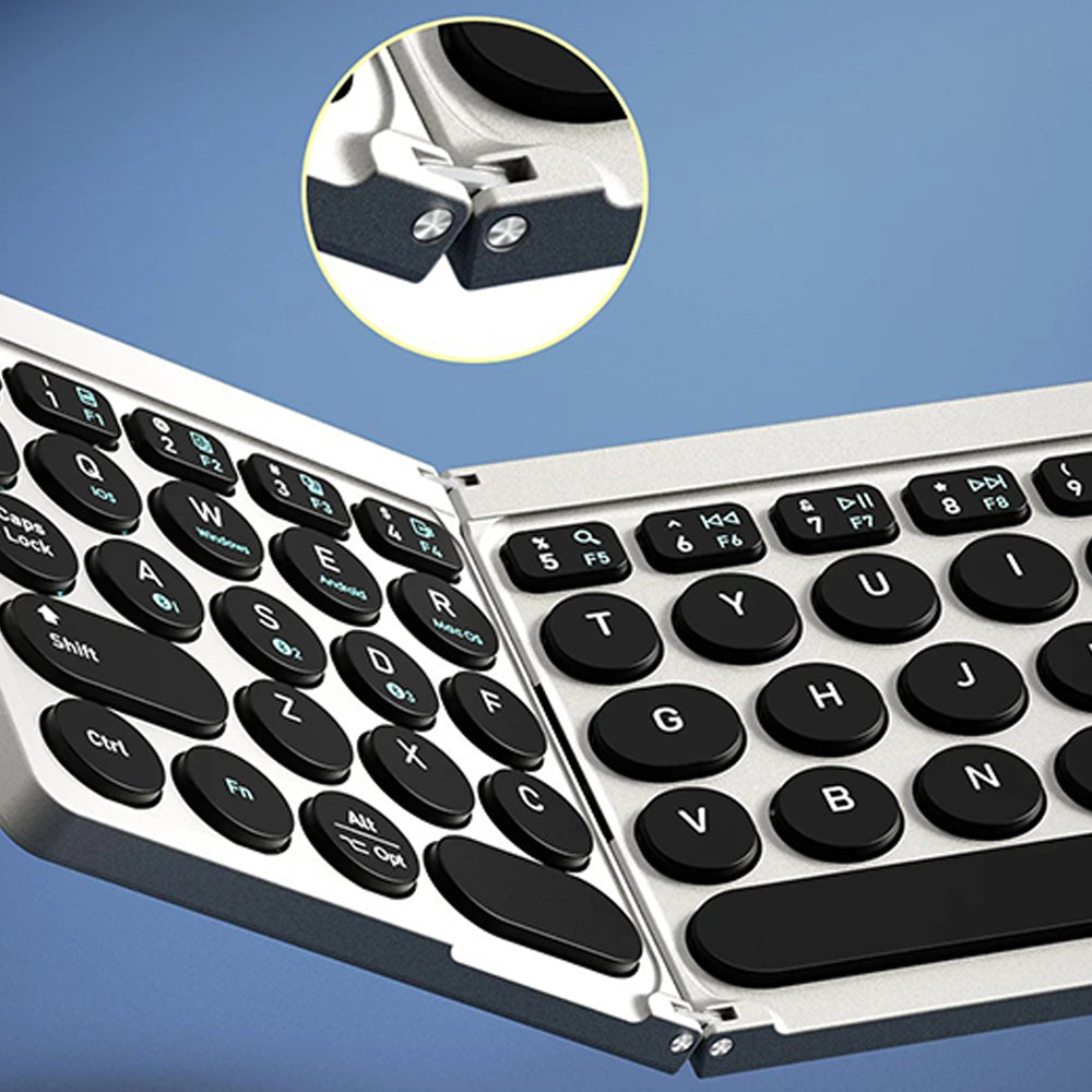 Tri Fold Bluetooth Keyboard with Touchpad Stand