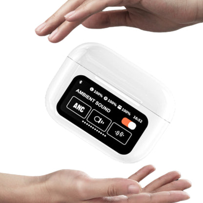 Smart LCD Display Bluetooth Earbuds Touch Screen Wireless Headphones