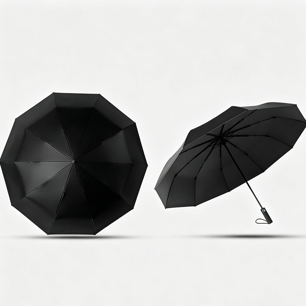 Portable Windproof Folding Umbrella -Black