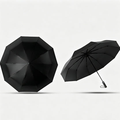 Portable Windproof Folding Umbrella -Black