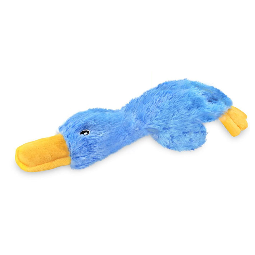 Interactive Dog Chew Toy Small Dog Toys Plush Duck Dog Toy-Blue