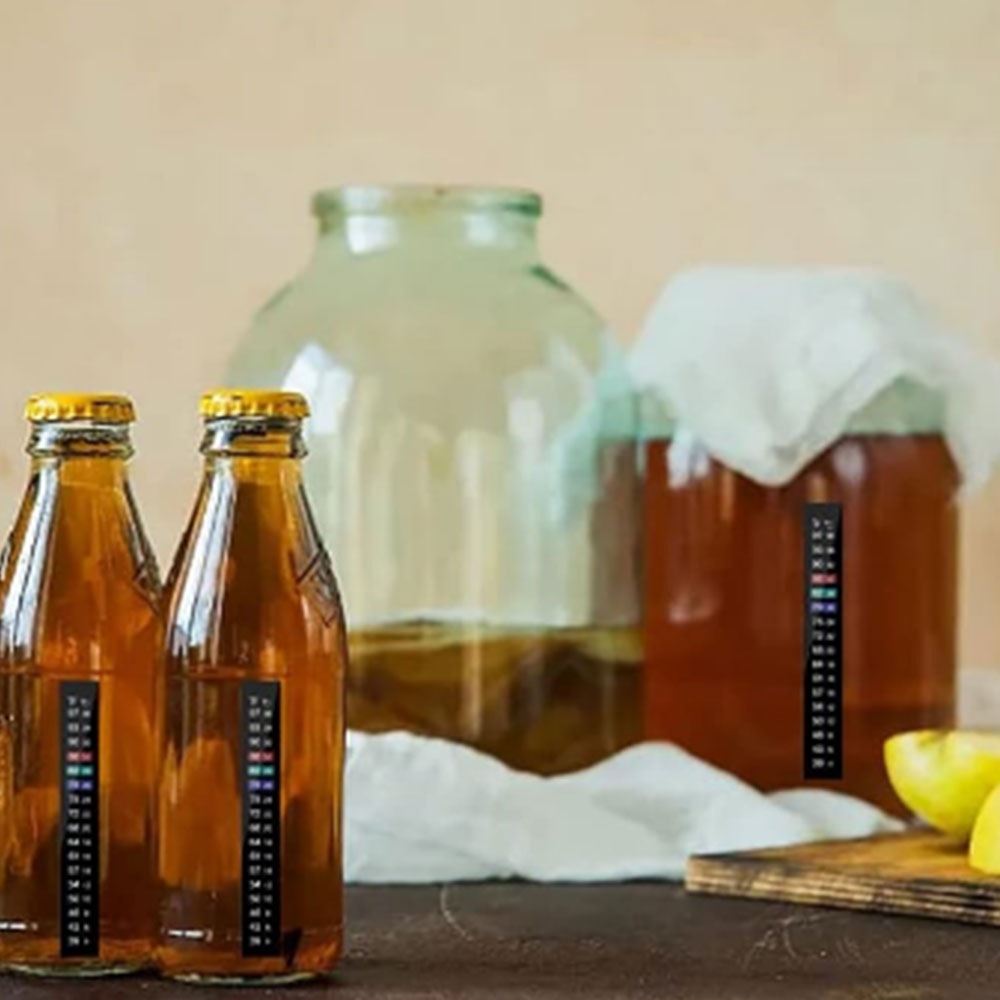 10Pcs Digital Display Aquarium Thermometer Strip Adhesive Fish Tank Temperature Sticker with Dual Scale