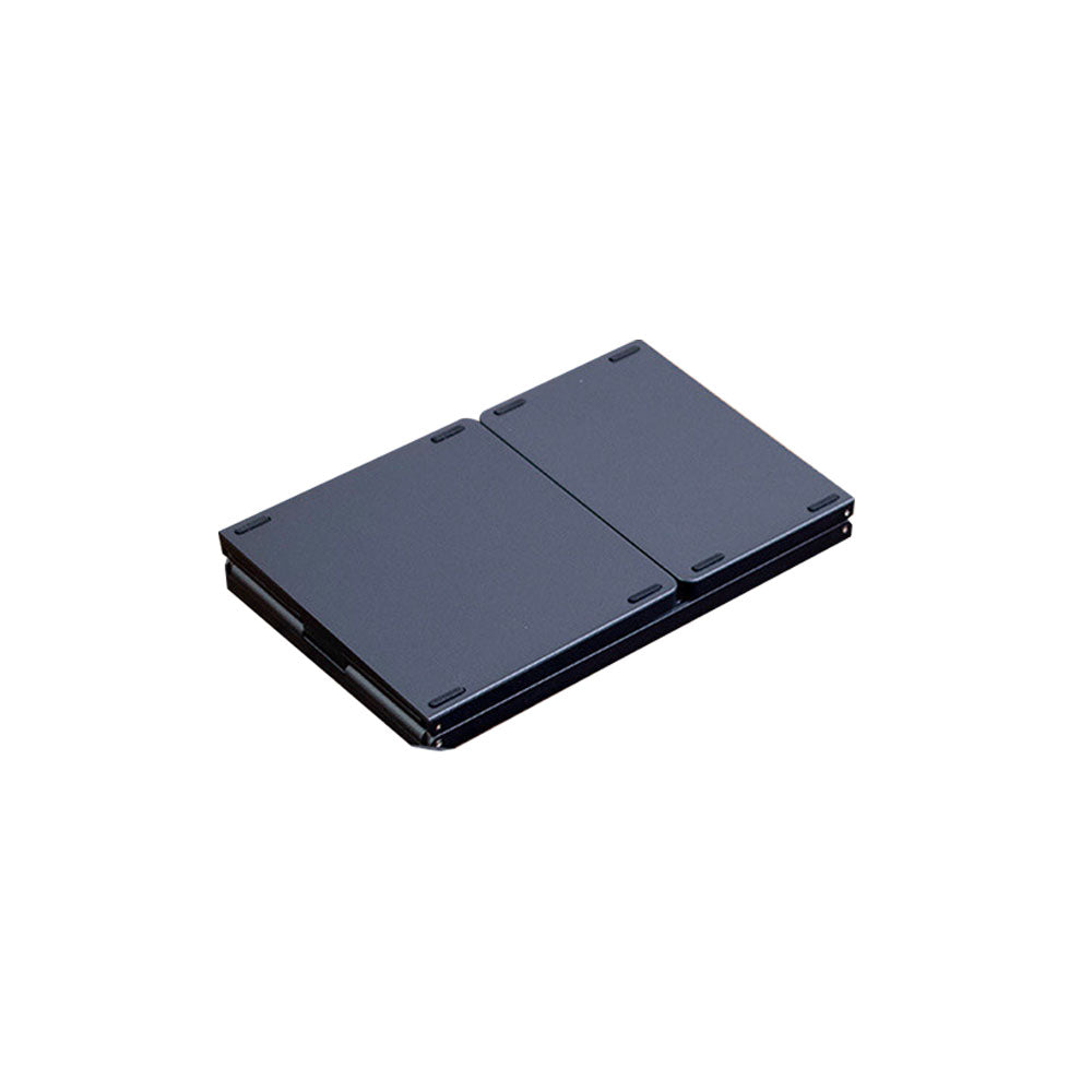 Foldable Bluetooth Keyboard Wireless Portable Keyboard Rechargeable for Laptop Tablet Smartphone Device Black