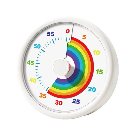 Visual Timer 60 Minute Countdown Clock Silent for Kitchen Classroom-White