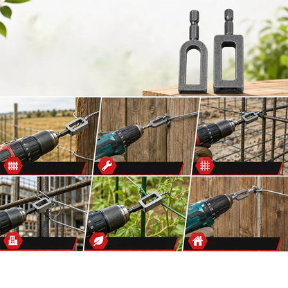 2Pcs Carbon Steel Wire Twister Tools for Drill