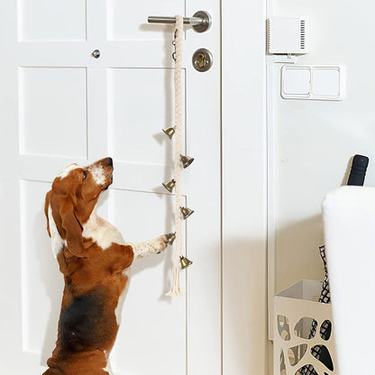 Dog Doorbell With 6 Extra Loud Bells Adjustable Doorbell Hanging Rope For Dog Training