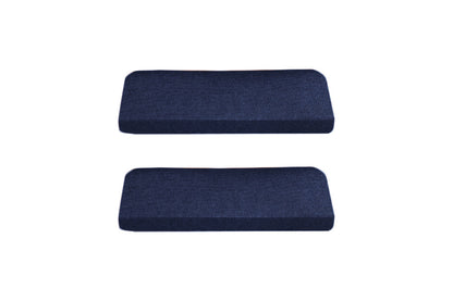 2Pcs Stairs Tread Mat Self-adhesive Cling Non Slip Wear-Resistant Carpet Mat-Navy Blue