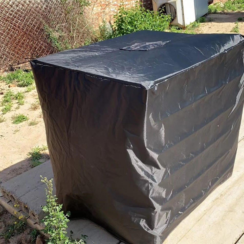 420D Oxford Fabric Cover for 1000L IBC Water Tank with Zipper - Black