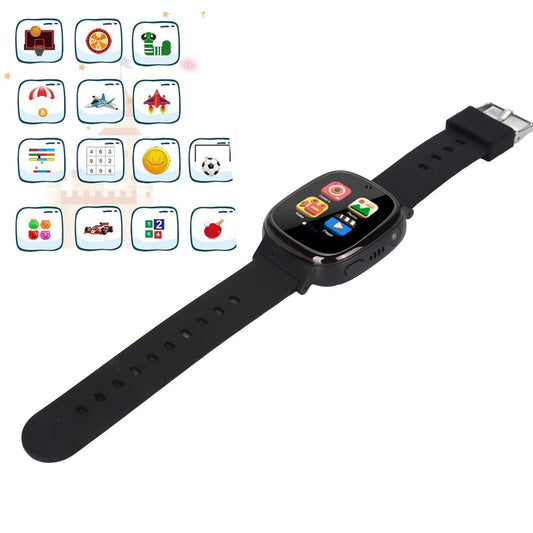 24 Games Smart Watch Camera Touch Screen Music Alarm Flashlight Video Fun Watch Black