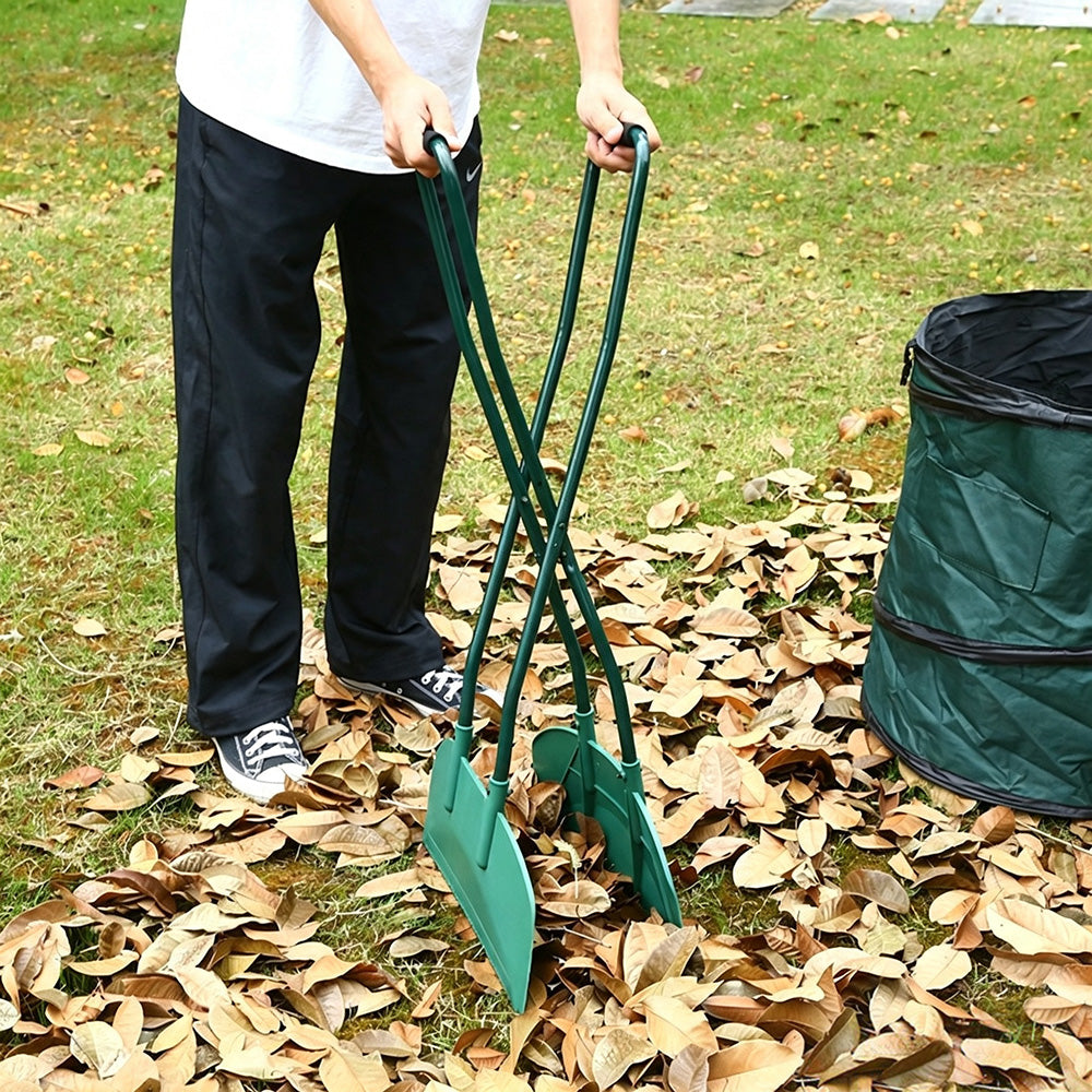 Stainless Steel Wide Leaf Grabber Rake for Garden Lawn