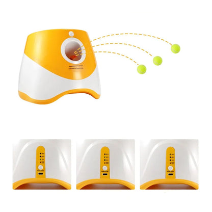 Automatic Ball Launcher Electric Interactive Ball Thrower Pet Dog Fetch Machine Orange