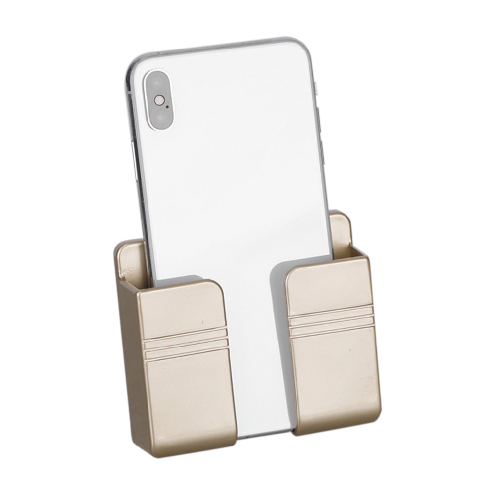 2 Pack Wall Mount Phone Holder with Peel and Stick -Gold