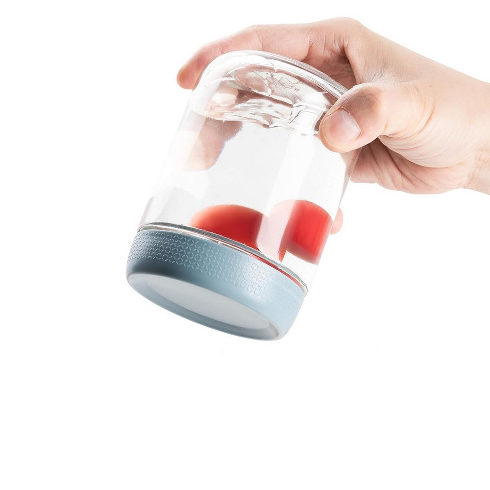 6Pcs Overnight Oats Containers with Lids and Silicone Sleeves for Yogurt Berries