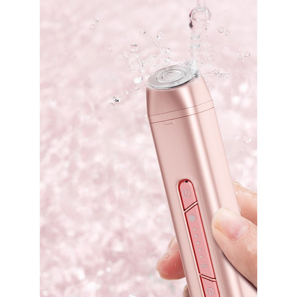 2 in 1 Women Electric Shaver Dual Head Trimmer for Bikini Underarm Leg Arm Face