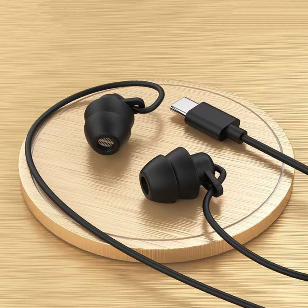 Wired Sleep Headphones in Ear Ultra Lightweight for Side Sleeper-Black