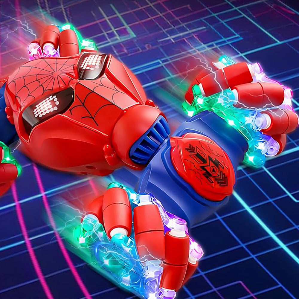 4WD Gesture Sensing RC Stunt Car with Drift Lights & Music Hand-Controlled Toy Red