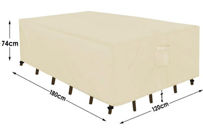 Patio Furniture Covers with Buckles Waterproof UV Resistant for Table and Chairs Set