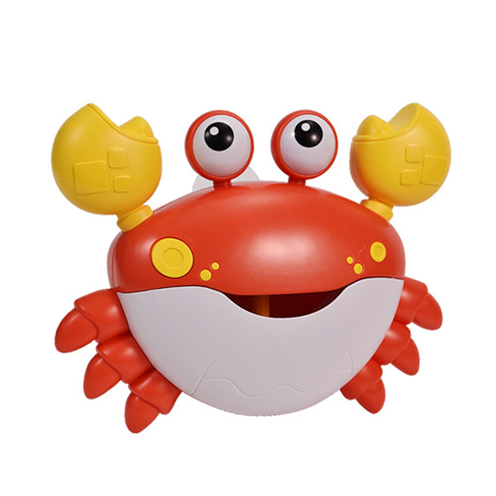 Crab Bubble Machine Bath Toy ¨C With Music for Kids and Toddlers Bath Time Fun Red