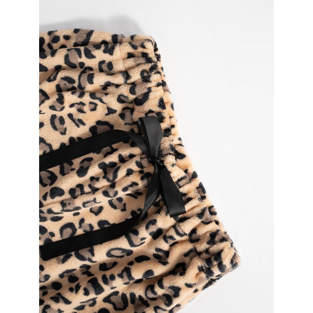Leopard Print Loose Casual Sweatpants Vintage Pants