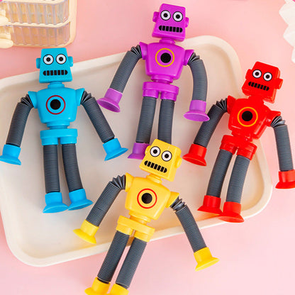 4Pcs Suction Cup Pop Tubes Stretchy Sensory Fidget Toys for Kids Style 1