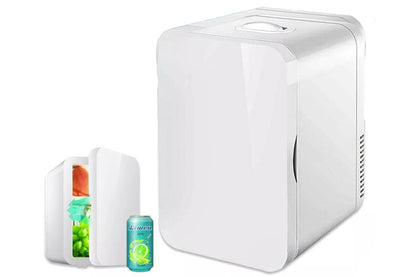 2 in 1 8L Mini Fridge Portable Freezer Drinks Beer Cooler Warmer Bar Freezer Ice Cosmetics Home Refrigerator