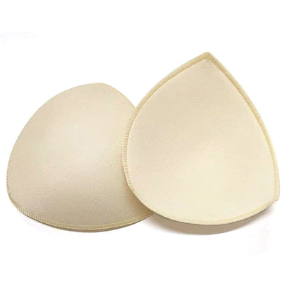 4 Pairs Triangle Replacement Foam Bra Pad Inserts - Nude