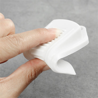 6PCS Door Wedge Stopper Rubber Grip Security Door Stoppers Wall Protector For Home-White