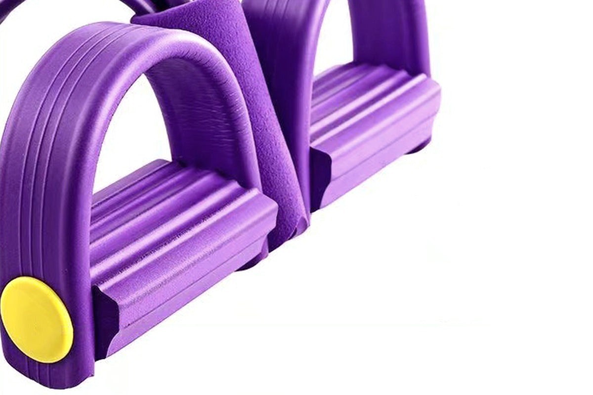 6 Tube Foot Pedal Resistance Band Ankle Puller Exercise Tension Rope