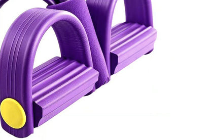 6 Tube Foot Pedal Resistance Band Ankle Puller Exercise Tension Rope