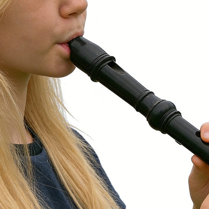 ABS 8-Hole Descant Soprano Recorder for Beginners -Black