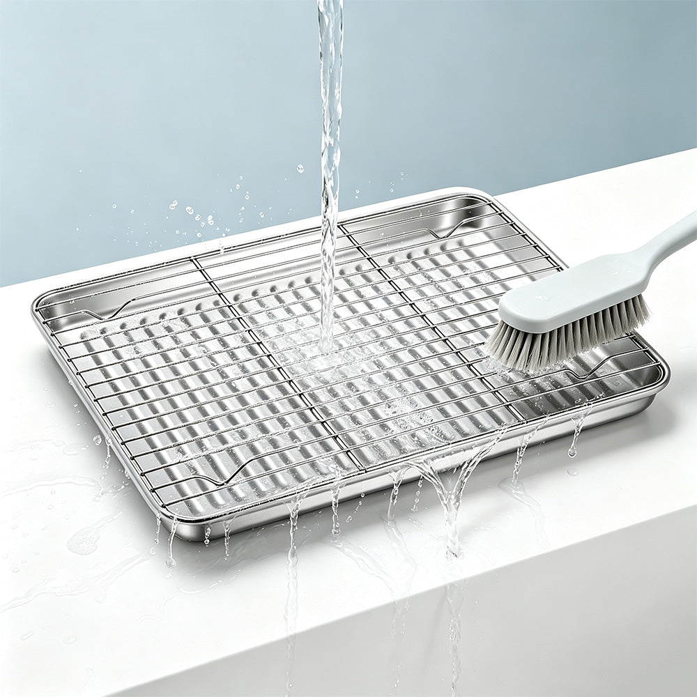 304 Stainless Steel Baking Sheet and Cooling Rack Set