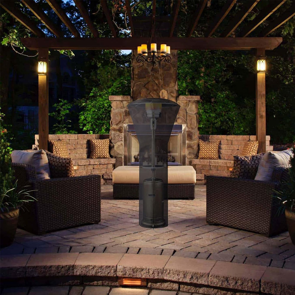 Outdoor Patio Heater Cover Zipper Stand-up Waterproof Dustproof Cover