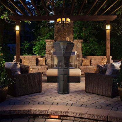 Outdoor Patio Heater Cover Zipper Stand-up Waterproof Dustproof Cover