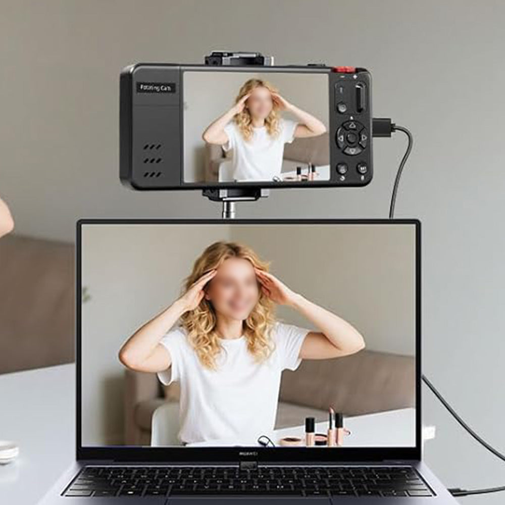 Digital Camera with 270 Degree Rotating Lens for Selfie Vlog -Black