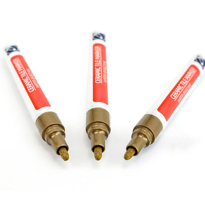 5Pcs Set Fast Drying Grout Tile Repair Pens Waterproof Floor Wall Gap Color Repair Tool Gold