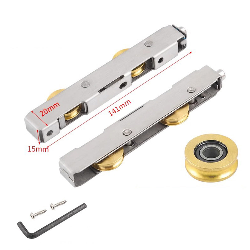 2 Piece Stainless Steel Sliding Door Roller