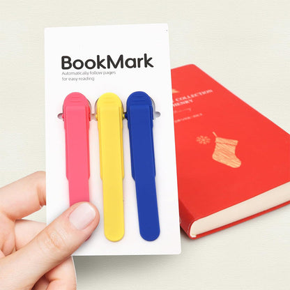 3Pcs Automatic Silicone Bookmarks for Reading ââ‚?Women & Kids Gift Style 1