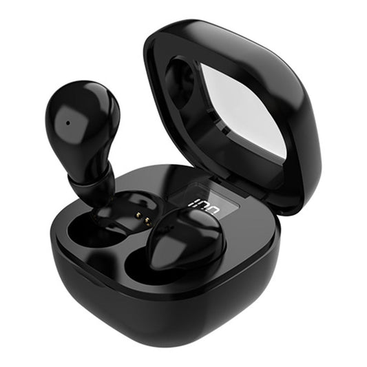 Wireless Bluetooth Small Headphone  Mini Invisible Earbuds with Charging Case for Sleep Work Sports Black