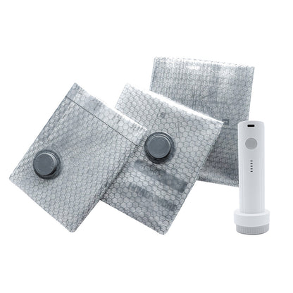 18PCS Travel Vacuum Storage Bag Set with Rechargeable Electric Air Pump