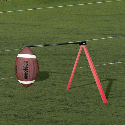 Foldable Football Kicking Tee Portable Field Goal Kicking Holder Stand Football Training Practice Equipment Red